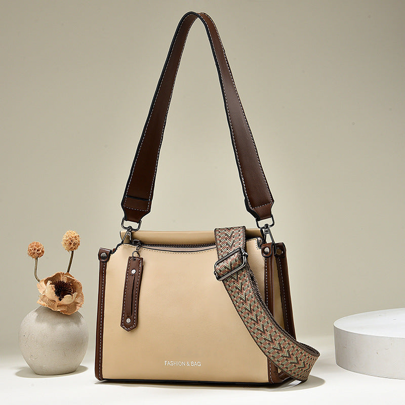 Women's Small Square Bag Bucket Bag Fashionable Western-style Crossbody Shoulder Bag